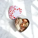 Coeur Acier Blanc à motifs